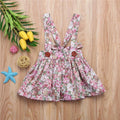 Robe Tutu à Bretelles de Soirée sans Manches à Imprimé Floral pour Filles, Vêtements d'Été Modernes et de Luxe pour Petites Filles et Bébés