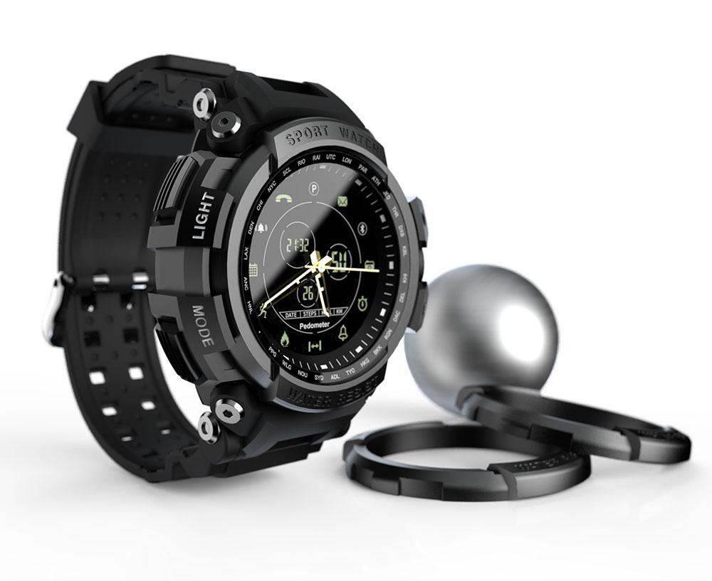 Montre connectée de sport moderne professionnelle étanche 5ATM avec rappel d'appel Bluetooth et affichage numérique pour systèmes iOS et Android