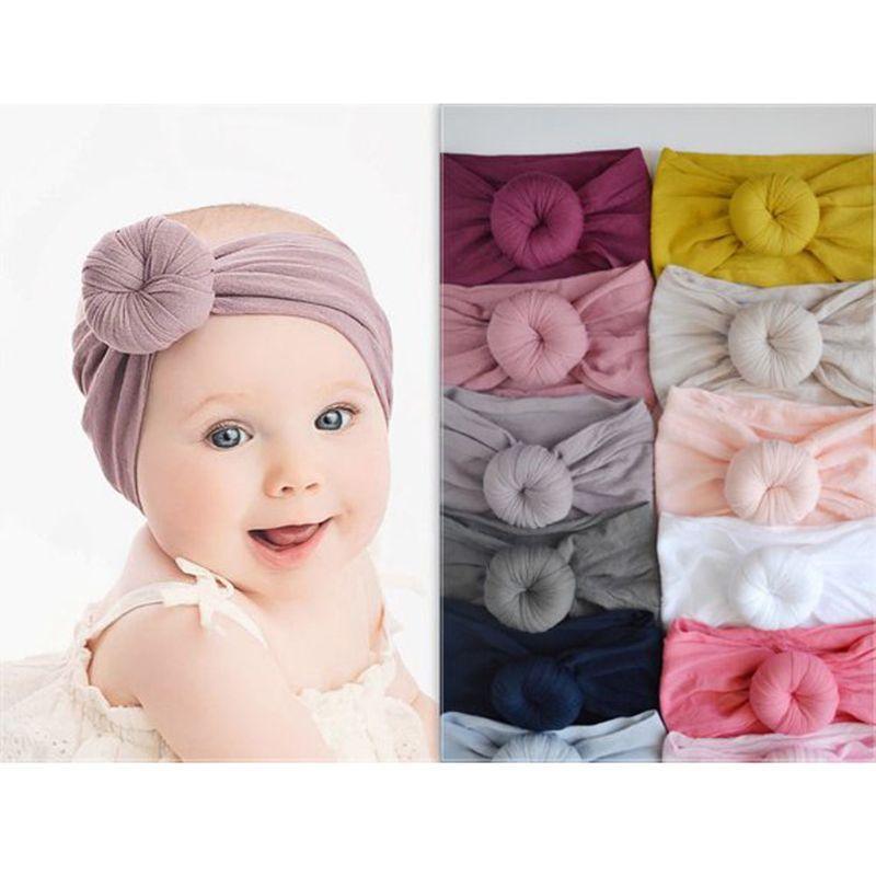 Bandeau en Nylon pour Bébé, Bandeaux à Nœud pour Bébés Mignons, Filles, Bandeau Turban pour Filles, Nœud pour Enfants