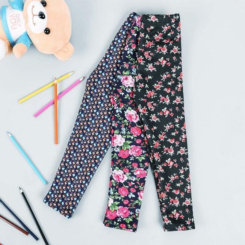 Legging bébé fille épais chaud à pois, pantalon léopard pour enfant fille, pantalon en velours côtelé fleuri vintage pour enfants filles