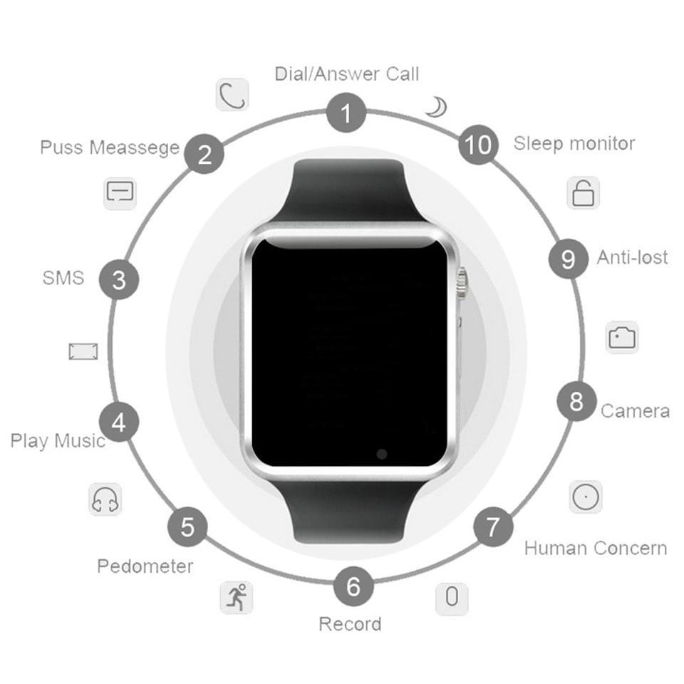 Montre intelligente unisexe la plus vendue pour hommes et femmes avec Bluetooth, carte SIM, supporte les systèmes Android et iOS