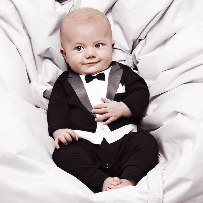 Barboteuses pour bébés garçons, combinaisons à manches longues pour nouveau-nés, barboteuses en coton pour garçons, tenues modernes pour garçons