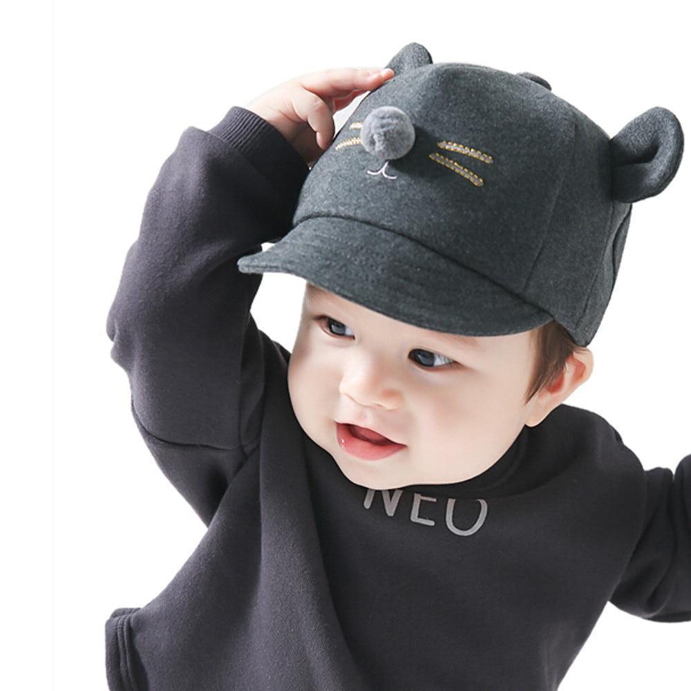 Chapeau Bébé Fille Garçon Nouveau-né Enfant en bas âge Casquette Fille Garçon Unisexe Coton Casquette de baseball Chapeaux de soleil au design moderne nouveau