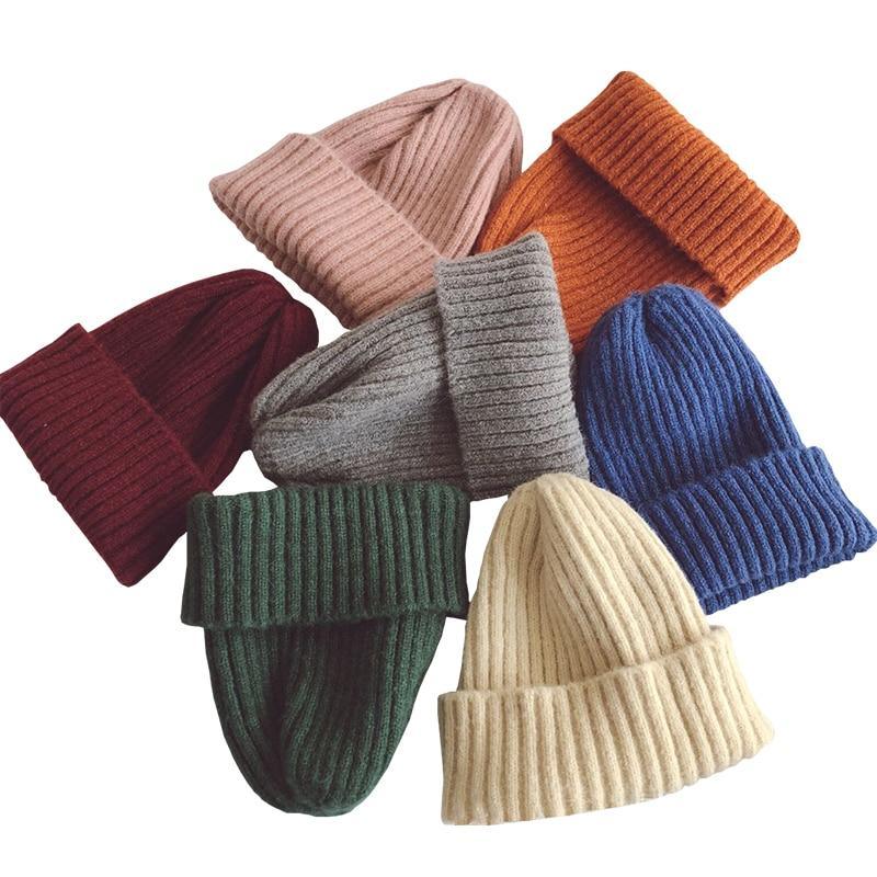 Tendance moderne Nouveaux bonnets d'hiver chauds pour bébés pour enfants Chapeau tricoté pour bébé garçon Chapeau pour bébés filles