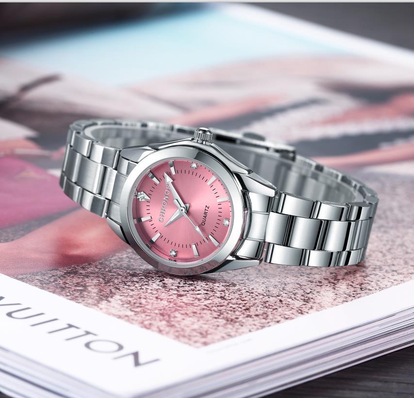 Nouvelles Montres Quartz de Luxe STEVVEX pour Femmes, en Acier Inoxydable et Strass, Montre d'Affaires pour Dames avec Mouvement à Quartz Japonais pour Femmes et Filles