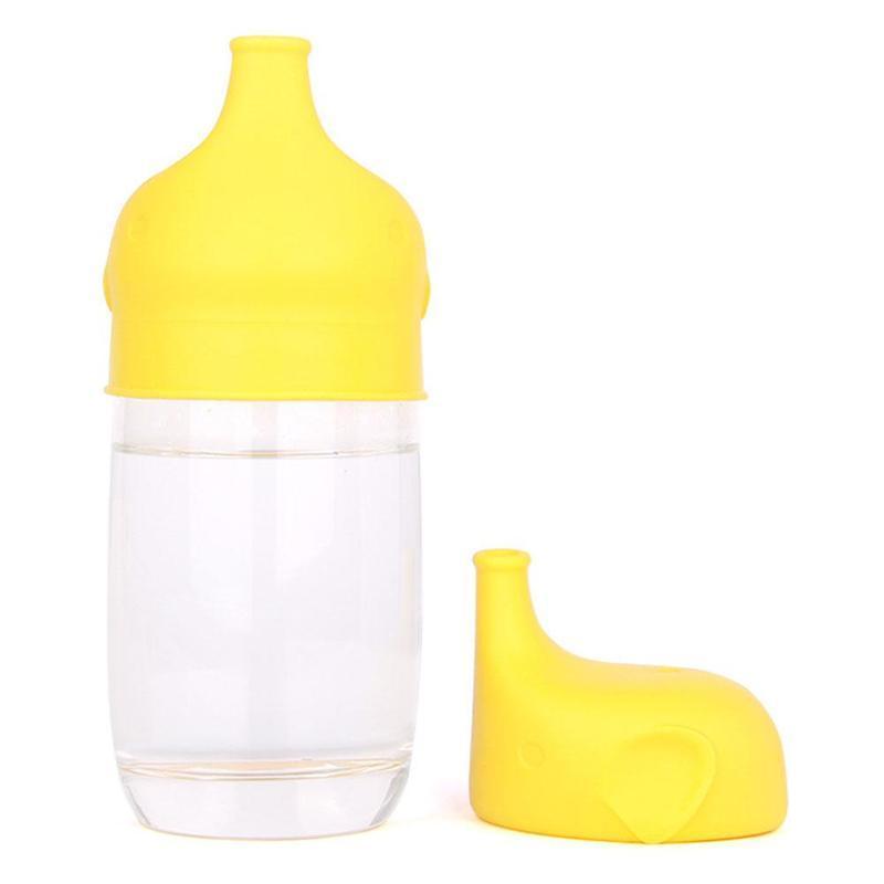 Forme animale durable, forte aspiration, couvercle de biberon à bec, gobelet, bouchons anti-déversement pour bouteille, prise facile pour bébé