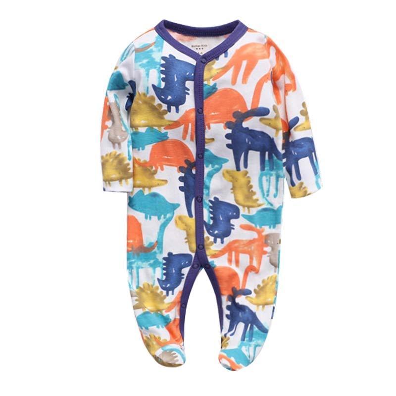 Gigoteuses modernes et colorées pour bébés garçons/filles, pyjamas pour nouveau-nés, barboteuses à manches longues pour enfants