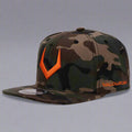 Casquette snapback unisexe en laine grise
