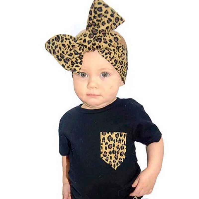 Bandeaux de luxe modernes Turban Bandeau Cheveux Accessoires Oreilles Imprimé Fleurs Couvre-chef Nœud Papillon Neuf Pour Enfants