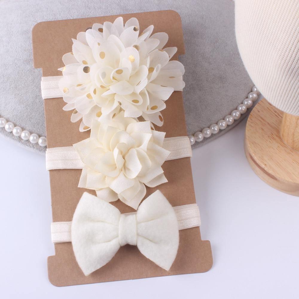 Lot de Nœuds Bébé Fille, Accessoires Cheveux, Fleur en Chiffon, Bandeau, Nœud Papillon pour Fête, Robe de Princesse, Décoration pour Filles, Bébés et Enfants
