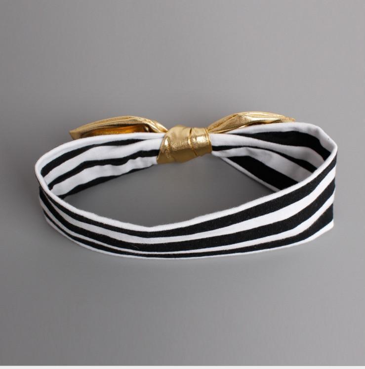 Bandeau bébé fille Turban infantile en tissu Nœud à nouer pour nouveau-né Pansement Tiara Couvre-chef pour tout-petit