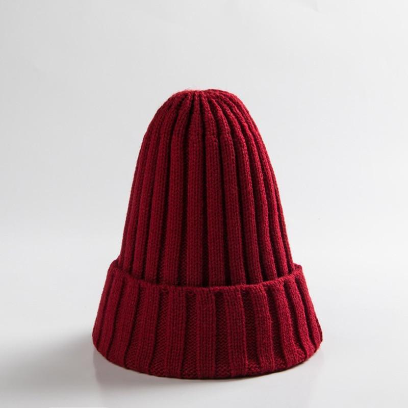 Bonnets Modernes Éléants Couleurs Bonbon Chapeaux Pointus Mignons Automne Hiver Pour Bébés Garçons & Filles Bonnets Chauds Pour Femmes