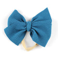 Nouveau bandeau moderne avec nœud désordonné, nœuds de cheveux pour bébés filles, turban avec grand nœud solide pour nourrissons, nœud pour nouveau-nés filles