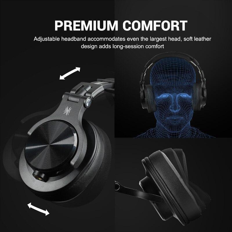 Casque Bluetooth professionnel moderne STEVVEX Stéréo supra-auriculaire sans fil Casque de monitoring professionnel pour studio d'enregistrement
