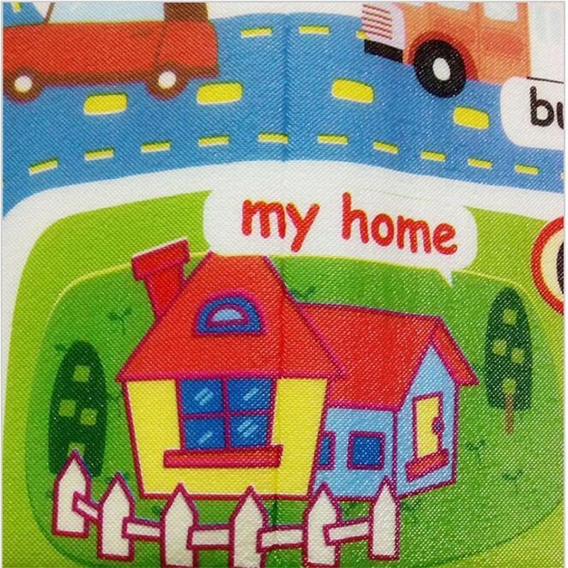 Tapis de jeu pour bébé, en mousse, avec motif de ville et routes, idéal pour les chambres d'enfants et de garçons.