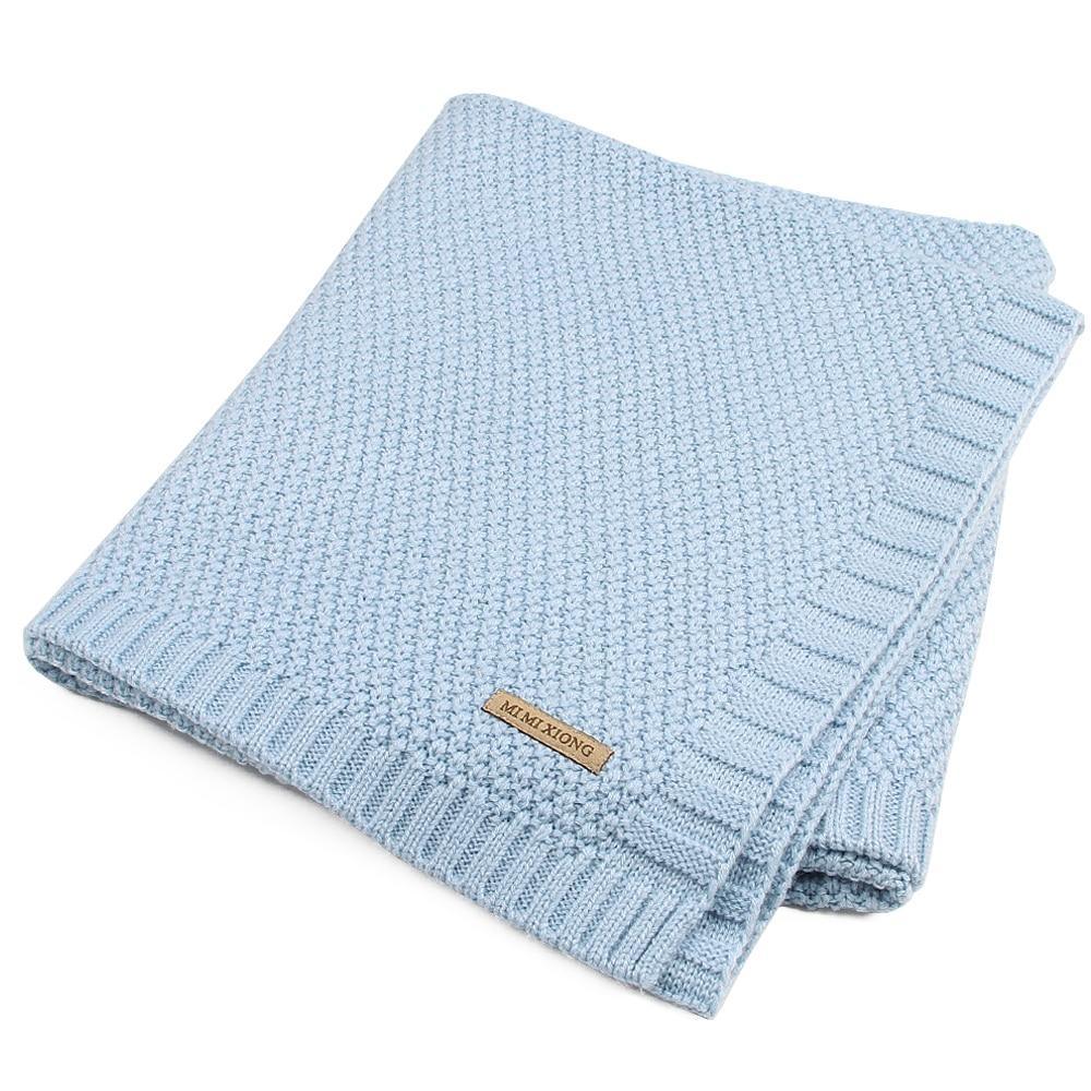 Couverture bébé tricotée, lange nouveau-né super doux, couverture de lit pour tout-petit, courtepointe pour lit, canapé, panier, poussette