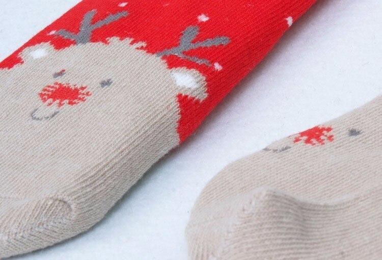Chaussettes de Noël en Coton Moderne pour Bébé, Motif de Dessin Animé, Chaussettes Décontractées pour Bébés Filles et Enfants