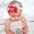 Bandeau de Noël bébé fille, accessoires pour cheveux, ruban en tissu, nœud pour filles
