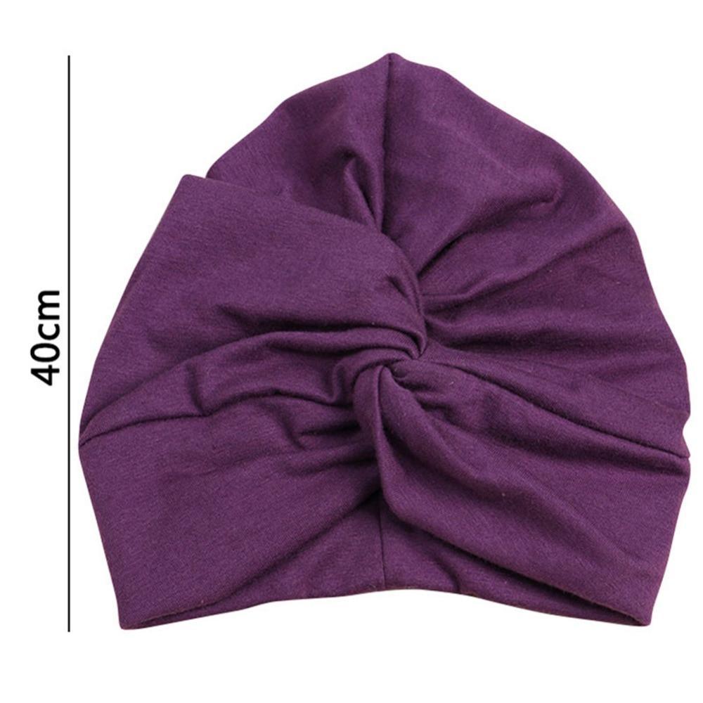 Chapeau Bébé Coton Doux Turban Nœud Fille Chapeau d'été Style Bohème Casquette Nouveau-né Enfant pour Filles