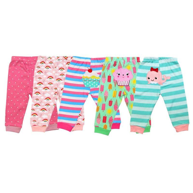 Pantalon bébé aléatoire 100 % coton avec imprimé dessin animé, vêtements de nouveau-né printemps automne, leggings pour tout-petits 0-24 mois pour bébés garçons et filles