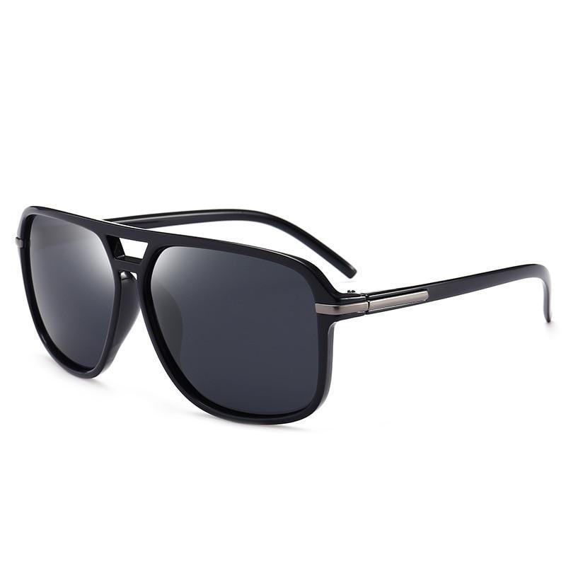 Lunettes de soleil de luxe polarisées pour hommes, miroir oversize, pour la conduite, de marque, créateur, protection UV400