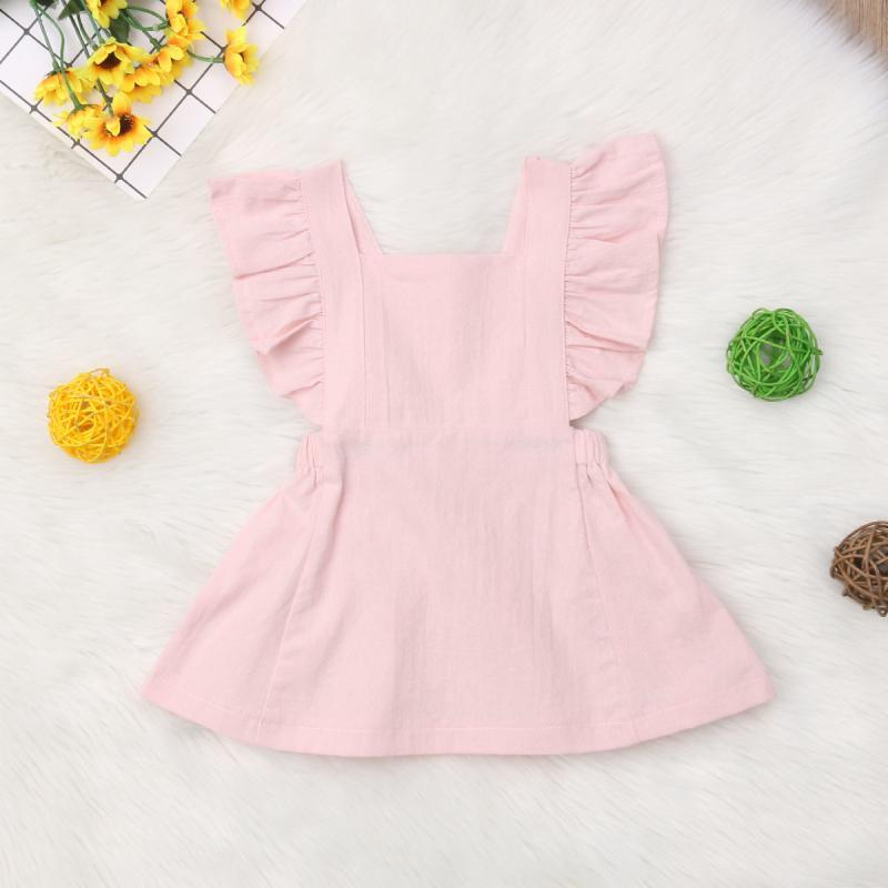Robe de soirée princesse mignonne à volants colorés d'été pour bébé fille