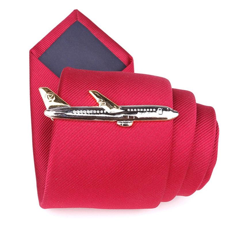 Pinces à cravate élégantes pour hommes, pince à cravate, pince à cravate, bijoux de fête de mariage, cadeau pour hommes, pince à cravate en forme de dauphin ou d'avion, bijoux de fête de mariage
