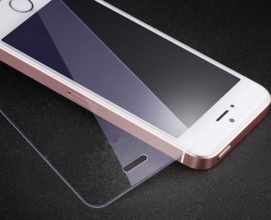 Protection d'écran en verre trempé 3D pleine couverture pour iPhone 5 5S SE 2016 Film de protection en verre pour iPhone 5S SE 5C Anti-explosion Anti-rayures Verre trempé Premium pour iPhone