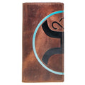 Portefeuille de rodéo HOOey "2.0" Logo mains levées (Marron/Noir/Turquoise) - Homme