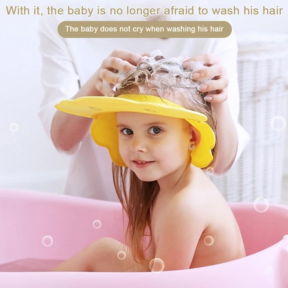Bonnet de shampooing Modern Water Ears, large bord, pour le lavage des cheveux de bébé, forme de canard, casquettes de protection pour enfants.