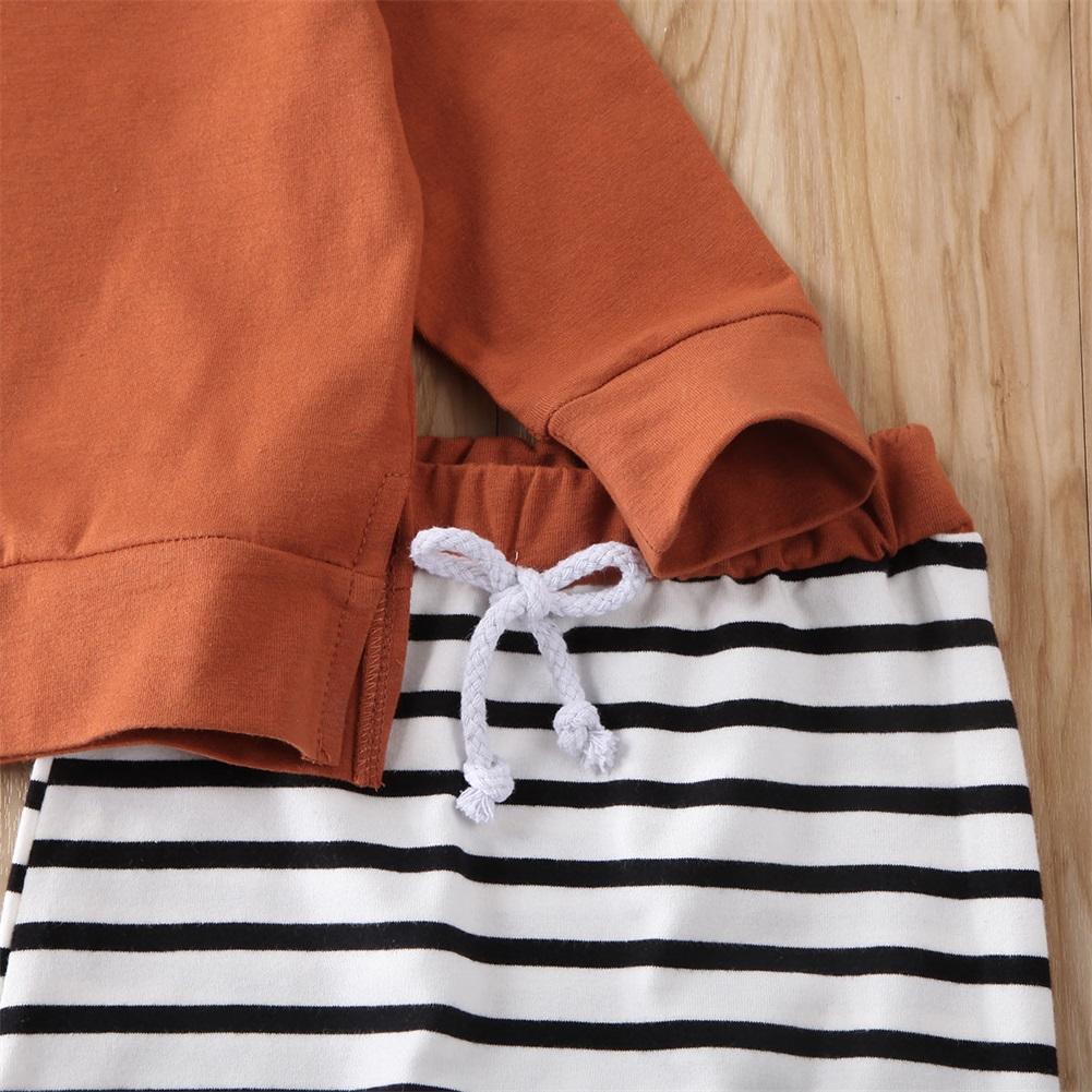 Ensemble Pyjama Garçon Bébé Style Moderne Hauts Rayés Pantalon et T-shirt Pour Garçons Et Filles