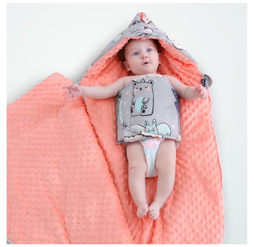 Nouveau-né Bébé Enveloppe Cocon Modèle Sac de couchage Enfant Garçon Fille Enfants Gigoteuse Couverture d'emmaillotage Pour Bébé Enfants