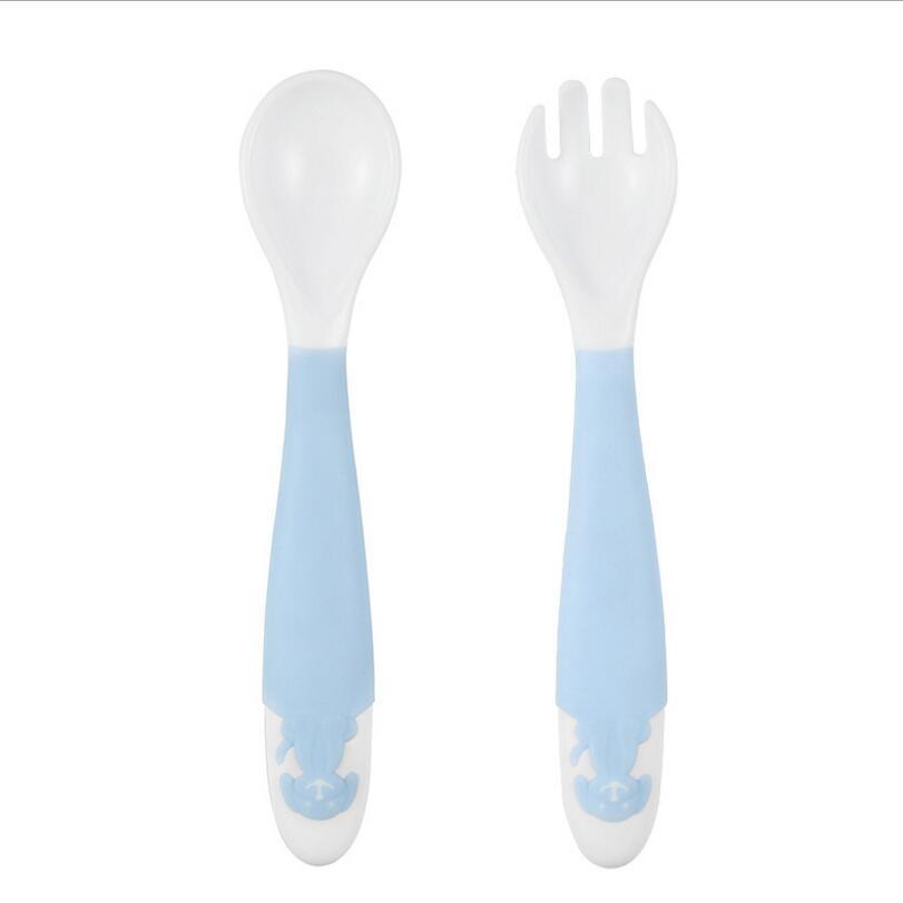 Cuillères et fourchettes pour bébé, ensemble de vaisselle, gadget pratique, couverts pour enfants, fourchettes d'alimentation, cuillère à couverts pour bébé, ustensiles pour bébé, cuillères et fourchettes