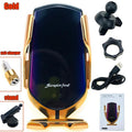 Chargeur sans fil de voiture de luxe moderne automatique Chargeur sans fil à induction infrarouge pour téléphones Argent/Or