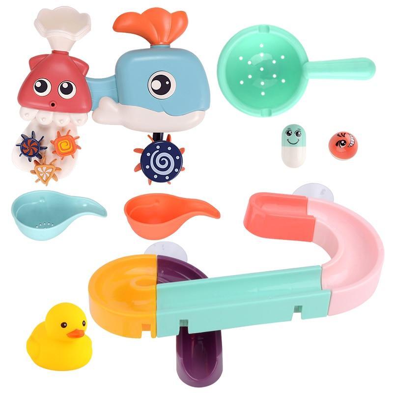 Jouets de bain, ventouses, pistes de billes, jouets aquatiques pour enfants, jeux de douche pour baignoire