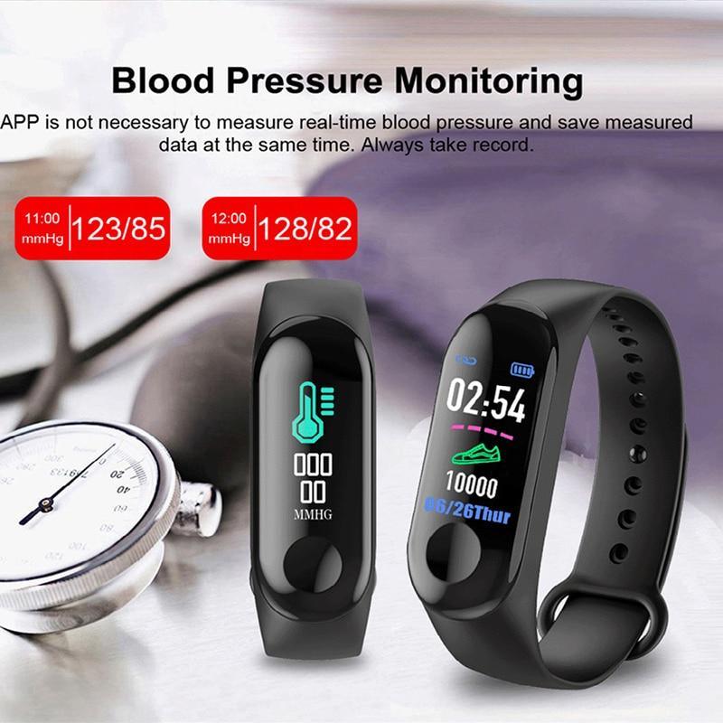 Montres de sport étanches connectées pour systèmes iOS et Android - Smartwatch avec moniteur de fréquence cardiaque et de tension artérielle, plusieurs fonctions pour hommes, femmes et enfants