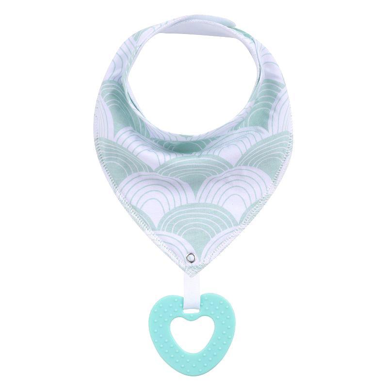 Bavoirs bandanas unisexes 100 % coton biologique super absorbants et doux pour bébé et jouets de dentition pour nouveau-né