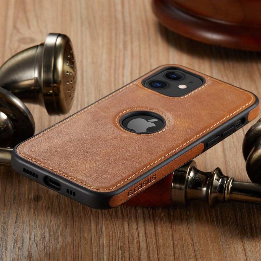 Coque de téléphone en cuir PU de luxe pour iPhone 14 Pro Max 13 Pro Max 11 12 Pro Max XR XS Max X 7 Plus, étui en cuir mince, coque arrière compatible avec iPhone 13 Pro, étui de téléphone mince en cuir classique, luxe élégant