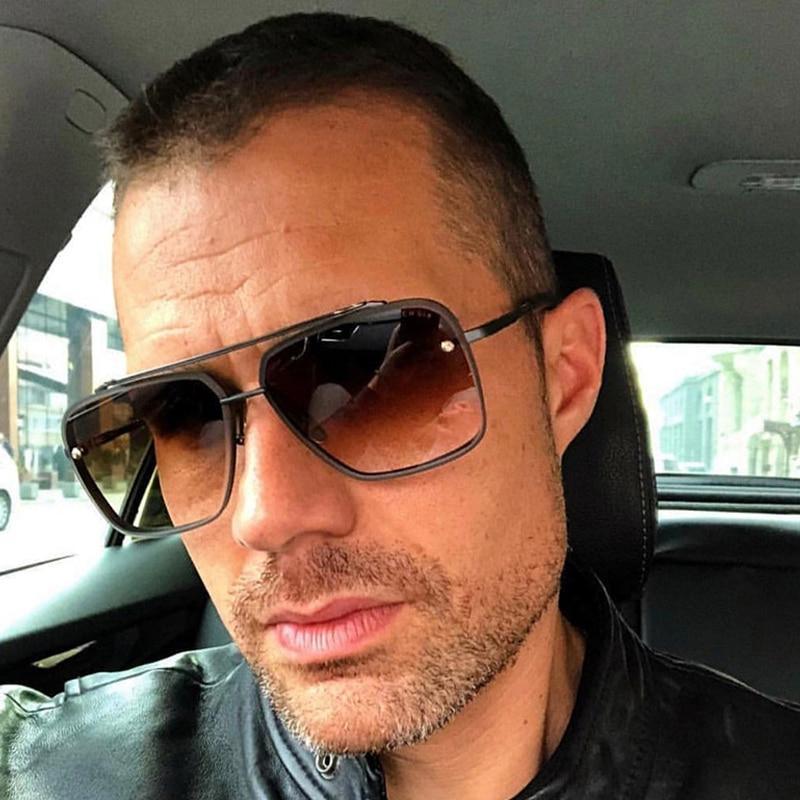 Lunettes de soleil pour hommes de luxe NOUVELLE TENDANCE, design vintage, protection UV400, Oculos De Sol