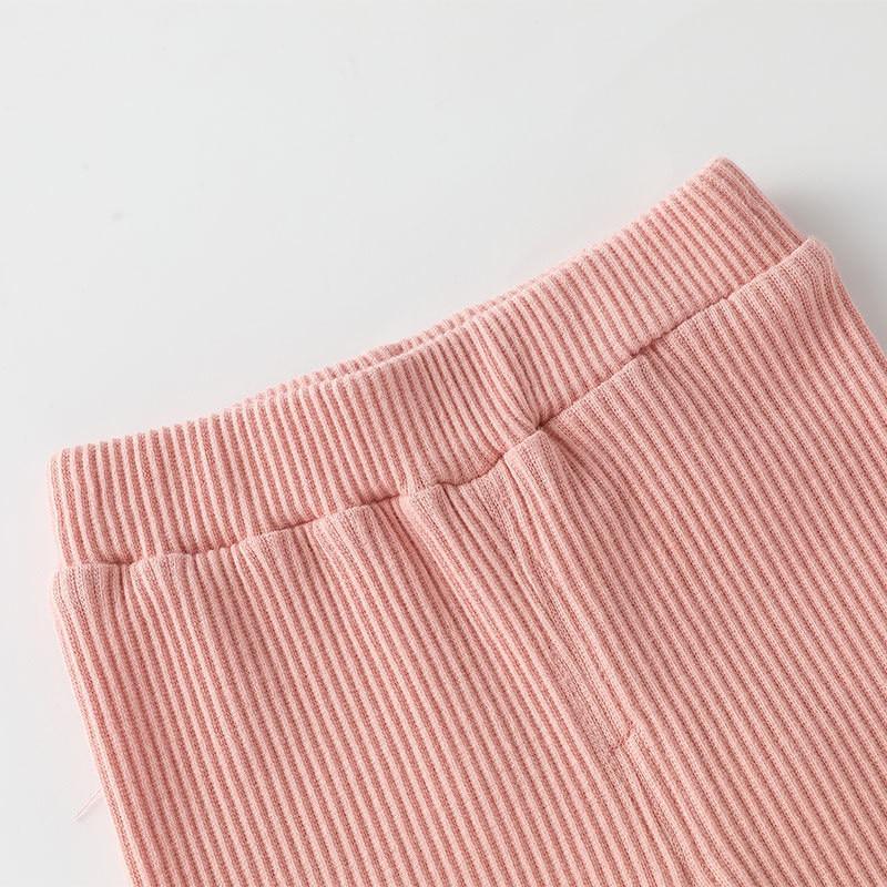 Leggings en coton pour bébé fille, pantalon pour enfants, printemps automne, mode unie, pantalon long pour enfants