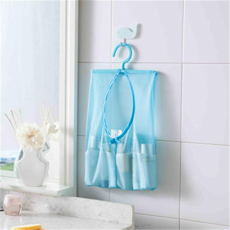 Sacs de rangement suspendus multifonctionnels en maille pour salle de bain, sacs en maille écologiques pour jouets de bain, paniers pour articles de rangement de salle de bain