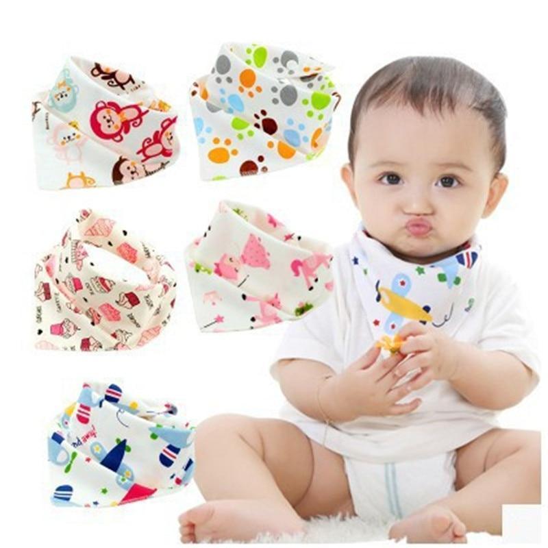 Bavoirs bébé Triangle Coton Dessin Animé Enfant Bandana Bavoirs Baveux Nouveau-né Bavette Tissu Absorbant Pour Bébé et Enfants