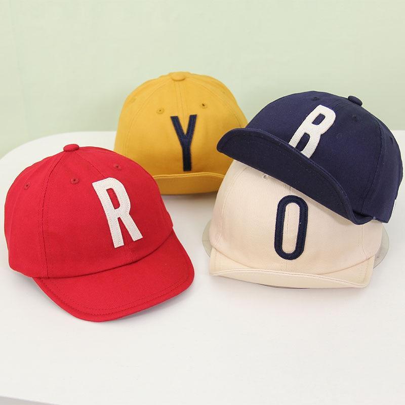 Casquettes de Baseball Réglables en Coton pour Bébé Garçons et Filles Chapeaux Enfants Snapback Hip-Hop Casquette de Soleil Style Moderne