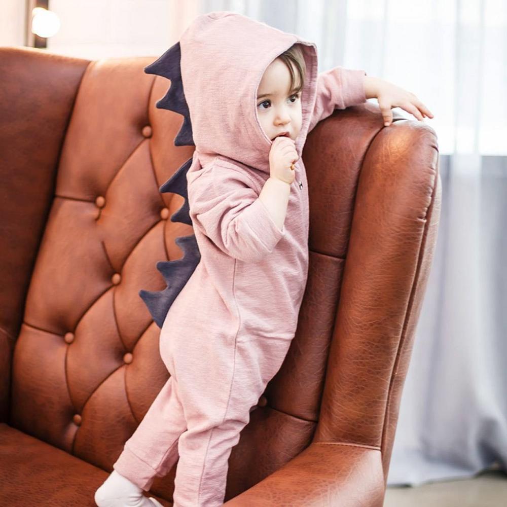 Combinaison bébé Dinosaure et Lapin avec Fermeture Éclair Vêtements Nouveaux-nés Grenouillère Bébés Filles et Garçons Déguisement Enfant Combinaison