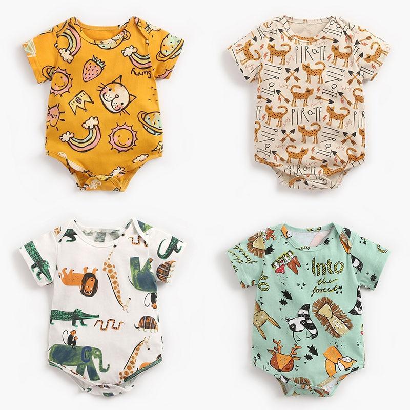 Combinaison de luxe moderne imprimée intéressante pour nouveau-né, vêtements pour enfants, barboteuse pour filles et garçons