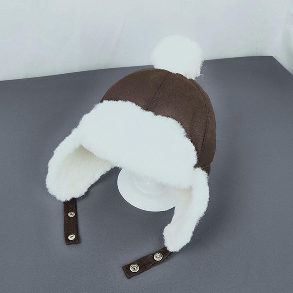 Chapeau d'hiver moderne rétro pour bébés garçons et filles, cache-oreilles pour enfants, bonnet en peluche chaud en coton, cadeaux pour enfants