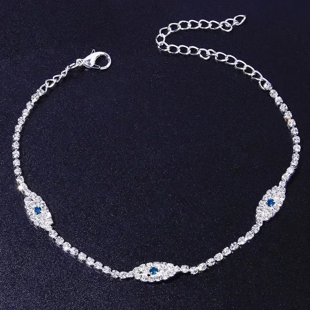 Cheville vintage Bule Evil Eye Bracelet de cheville pour femme | Femstylo