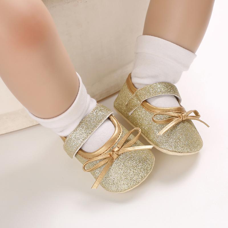 Chaussures de Princesse pour Nouveau-né Bébé Semelle Confortable Bébé Nourrisson 0-18 Mois Matière Douce Design Mignon Unique