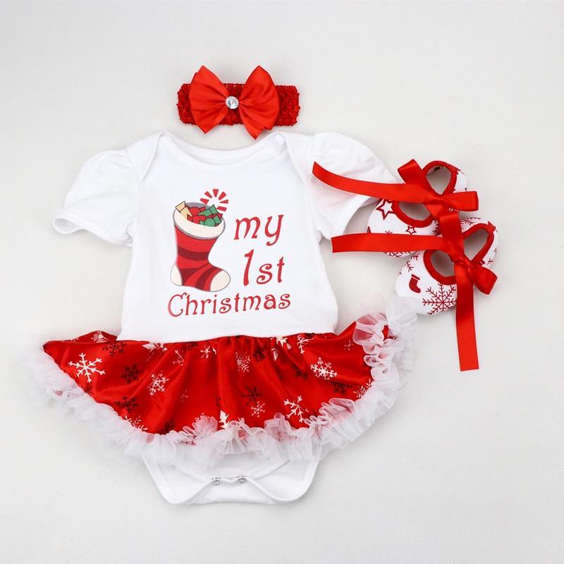 Ensemble de vêtements de Noël pour bébé fille, tenue de tout-petit nouveau-né