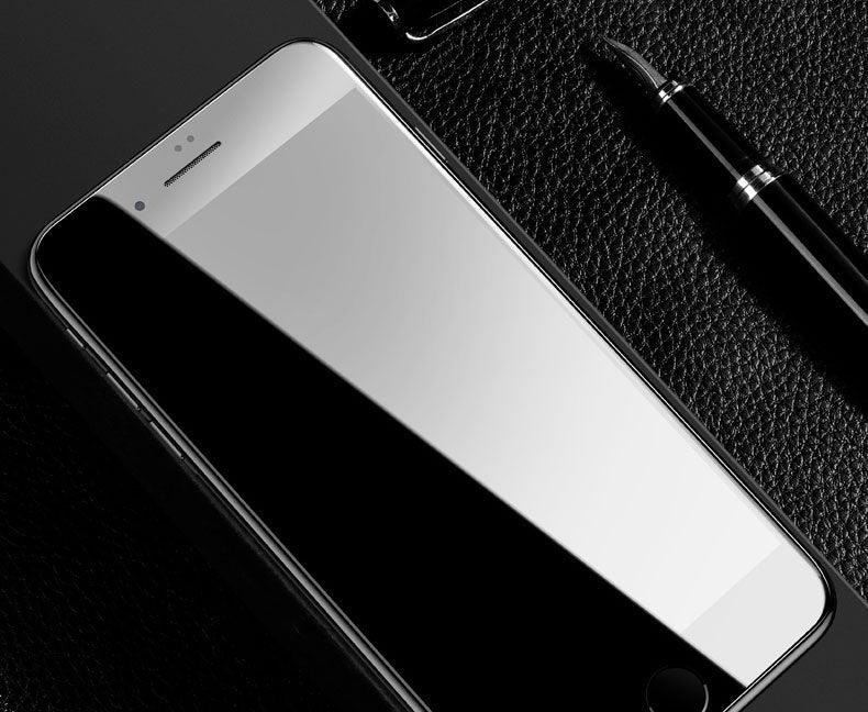 Verre Trempé Incurvé 9D pour iPhone 7 8 6 6S Plus SE, Protecteur d'écran en Verre pour iPhone 8, iPhone 7 Plus, iPhone 8 Plus, Film Protecteur en Verre Trempé